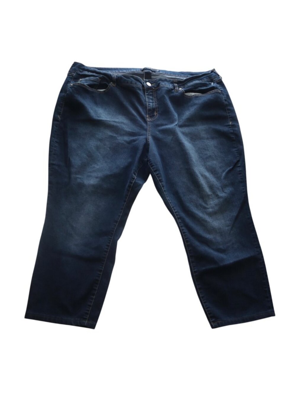 #912 Torrid Womens Plus Size 26S Blue Denim Jeans Straight Leg Stretch